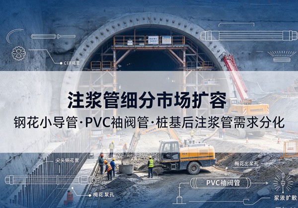 南县注浆管细分市场扩容，隧道钢花小导管、PVC 袖阀管、桩基后注浆管需求分化